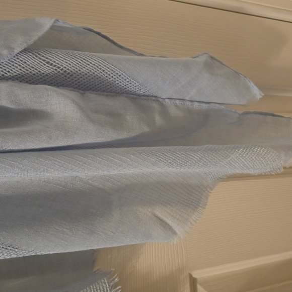 SONOMA BRAND WOMENS LIGHT BLUE WRAP OR COVERUP ONE SIZE FITS MOST - Picture 7 of 9